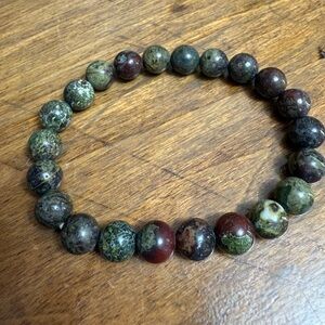 Dragon's Blood Jasper gemstone bracelet